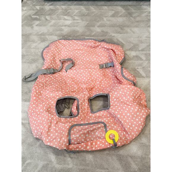 Suessie 2-in-1 Shopping Cart & Highchair Cover - Pink Polka Dots - Picture 3 of 3